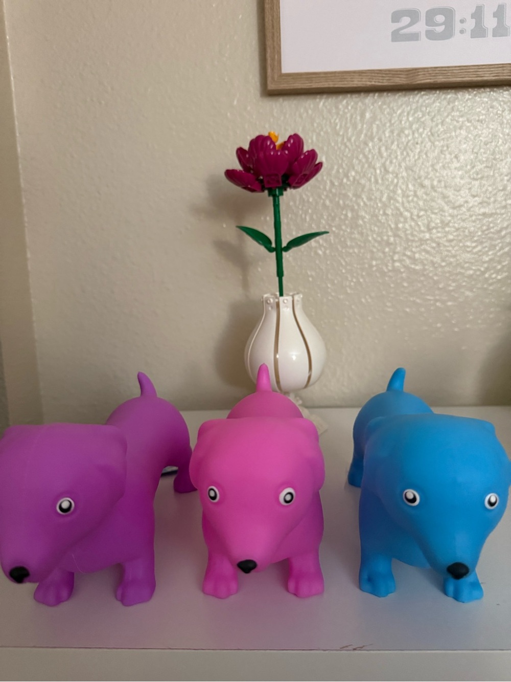 Squeeezy New Dachshund Squishies - Pink, Purple, Blue